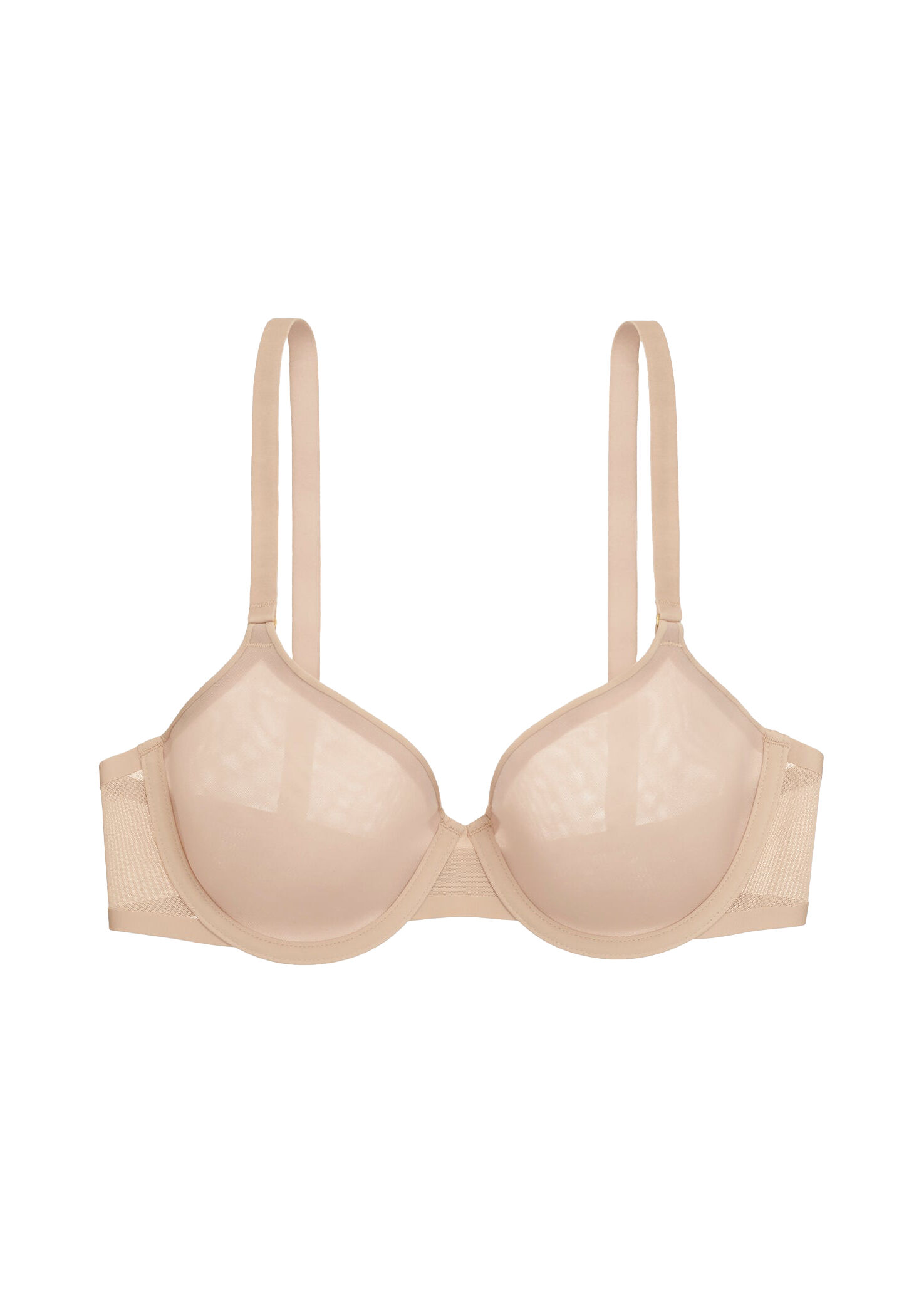 Buy Non-Padded Non-Wired Demi Coverage Spacer Cup Plunge Bra in