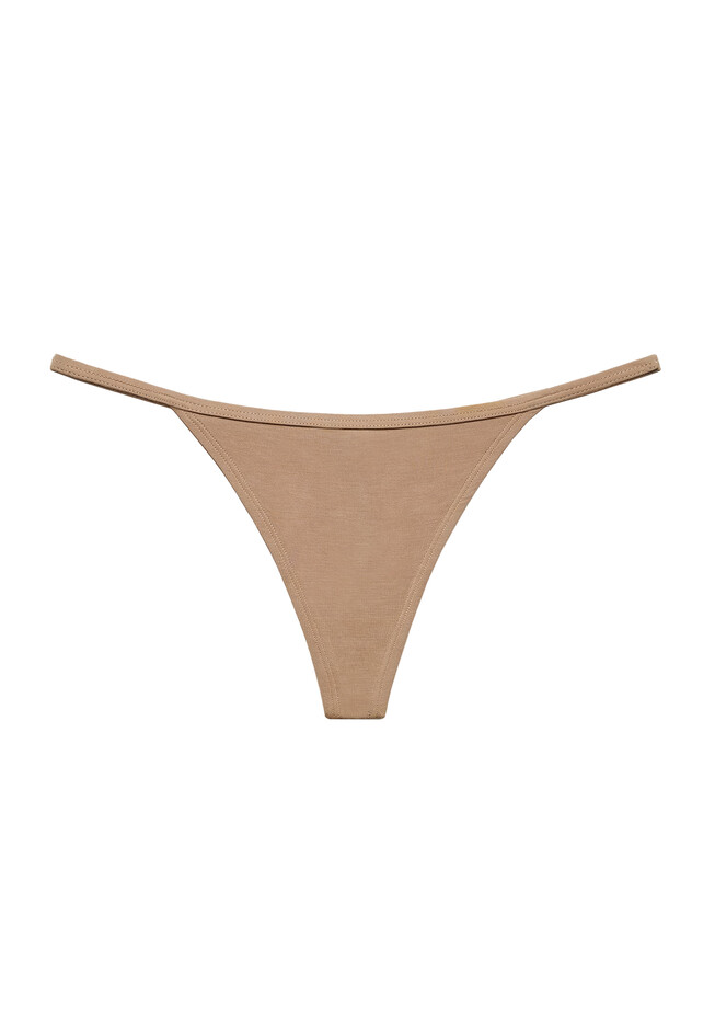The String Thong Pack of 3 - Modal, Taupe